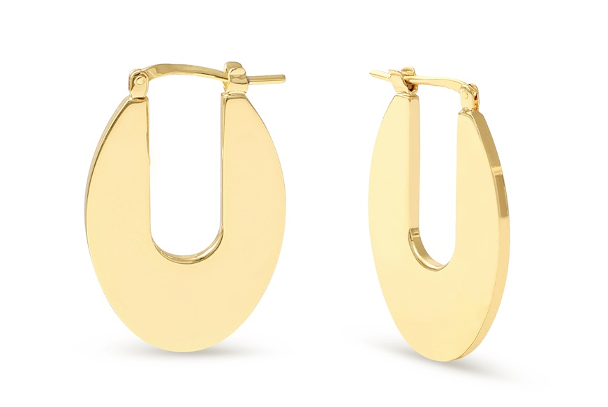 Earrings Dinamica in gilded bronze Unoaerre