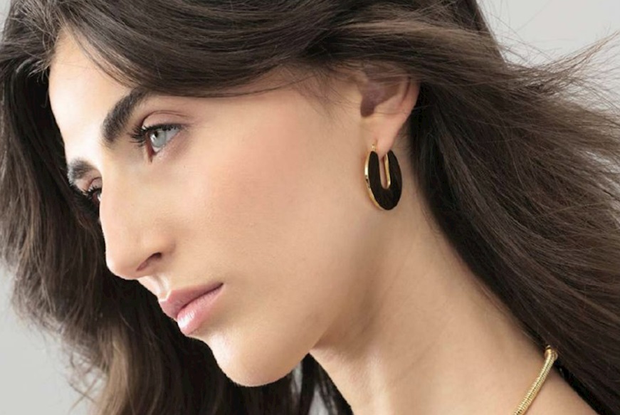 Earrings Dinamica in gilded bronze Unoaerre