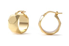 Pendant earrings Classica in gilded bronze Unoaerre