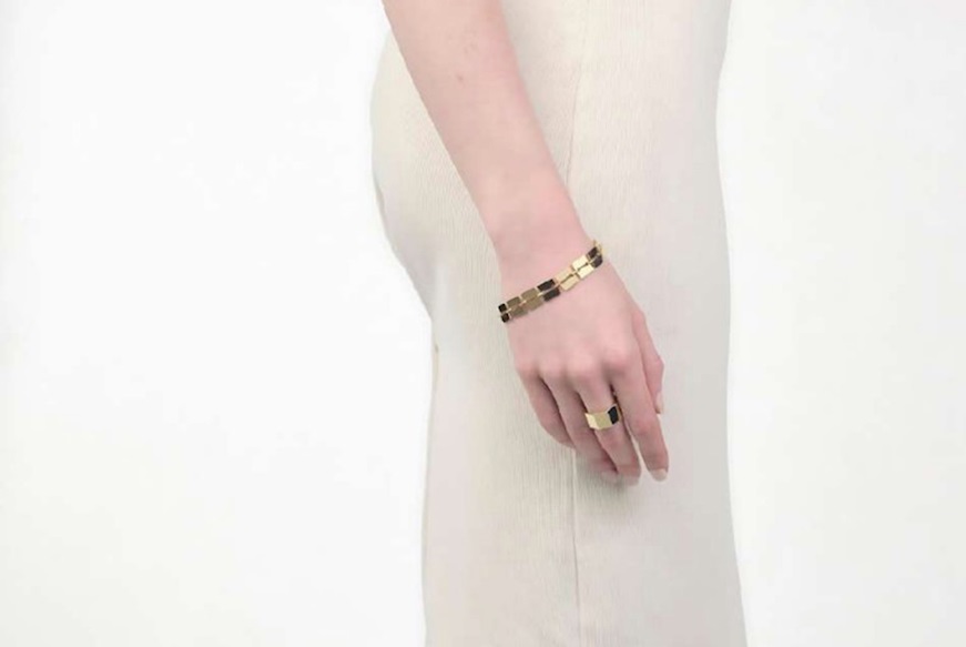 Bracciale Lux in bronzo dorato Unoaerre