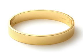 Rigid bracelet Classica in gilded bronze Unoaerre