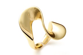 Anello Line in bronzo dorato Unoaerre
