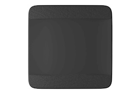 Square flate plate Manufacture Rock porcelain black Villeroy & Boch