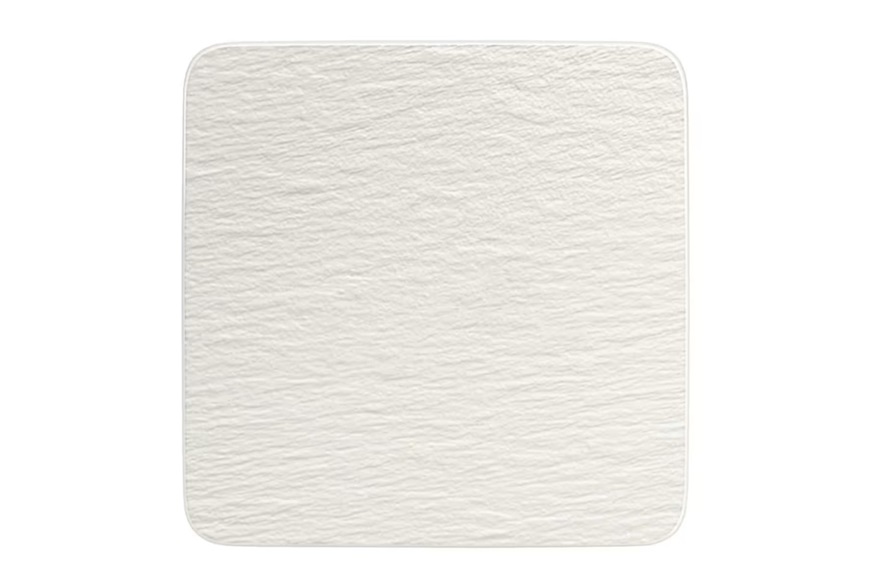 Piatto da portata gourmet Manufacture Rock porcellana bianco Villeroy & Boch