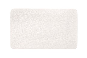 Rectangular multiporpose plate Manufacture Rock porcelain white Villeroy & Boch
