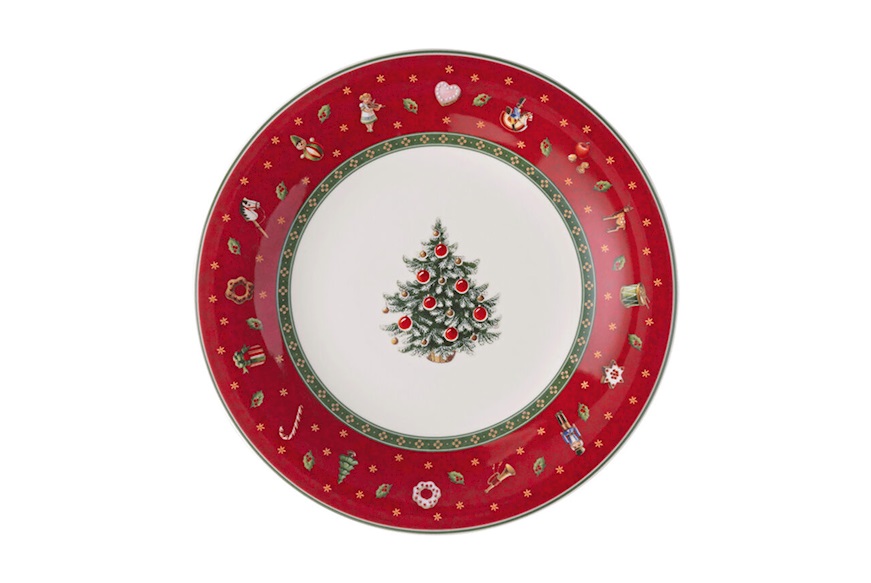 Idea regalo Natale Piatto dessert Toy's Delight Specials porcellana Villeroy & Boch