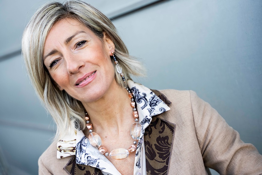 Collana argento rosè con ematite e cristallo di rocca Luisa della Salda