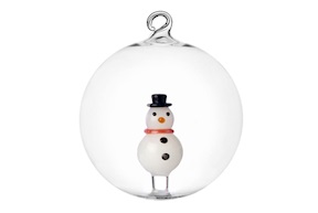 Idea regalo Natale Palla di Natale Pupazzo di Neve Christmas Tales Ichendorf