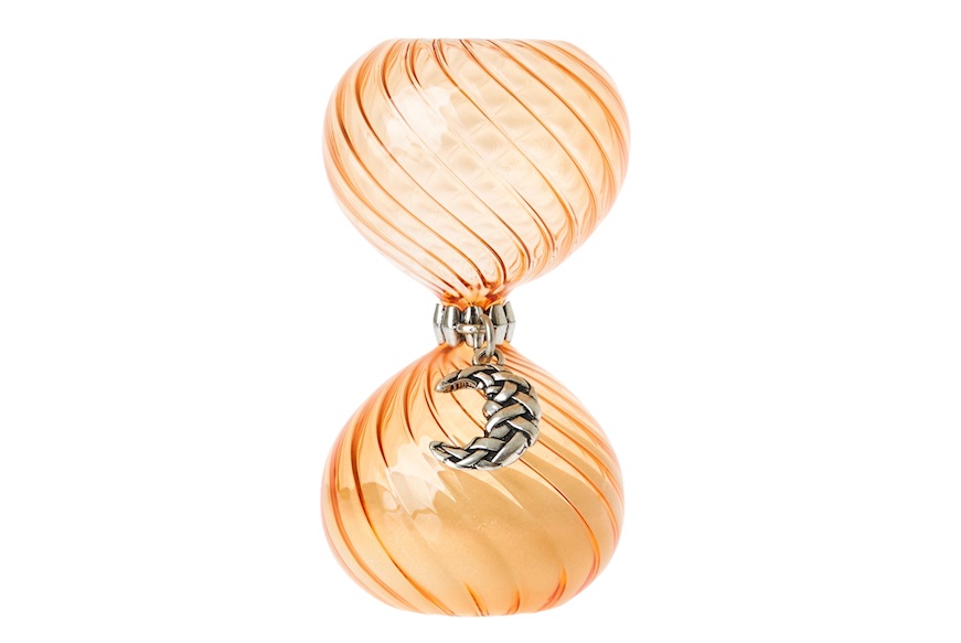 Clessidra arancio con ciondolo luna Selezione Zanolli
