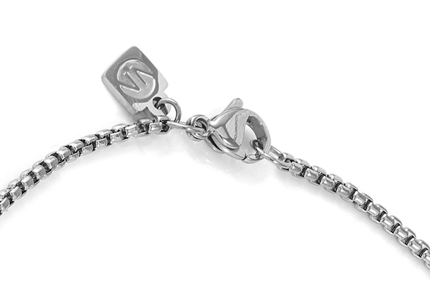Collana Strong acciaio con pendente croce e diamante naturale Nomination