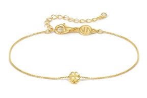 Bracciale Armonica argento dorato quadrifoglio Nomination