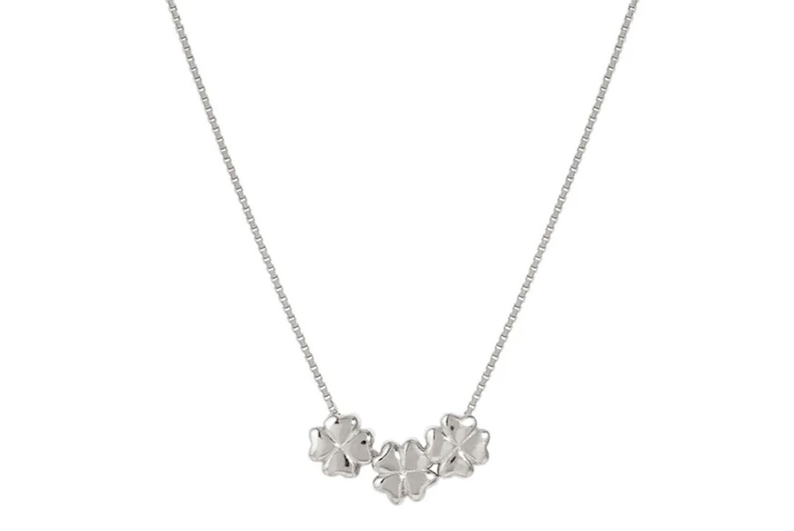 Collana Armonica argento quadrifogli Nomination