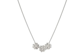 Collana Armonica argento quadrifogli Nomination