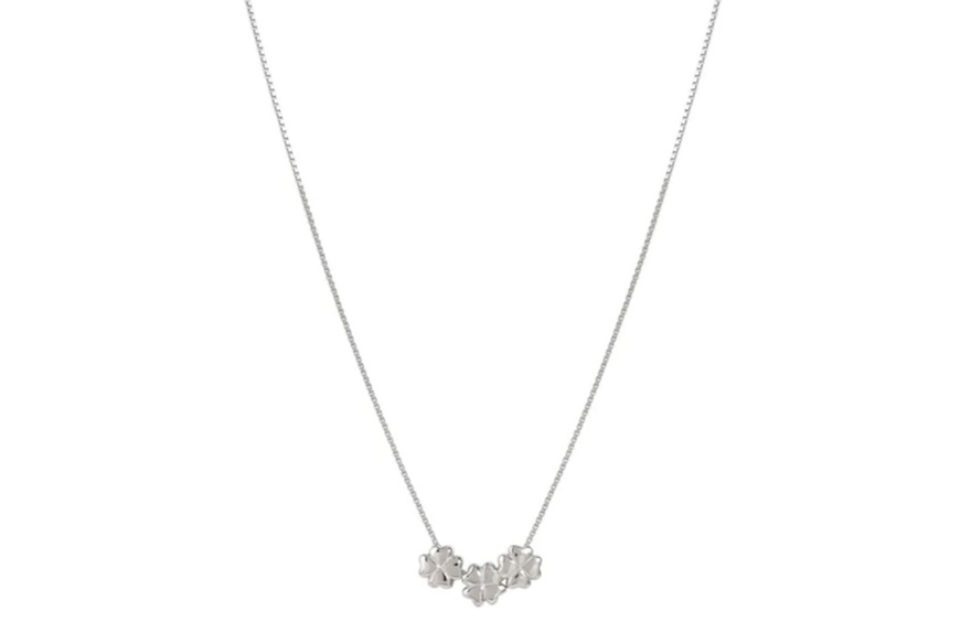 Collana Armonica argento quadrifogli Nomination