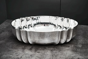 Oval bowl silver 823 grammi in 700 style Zanolli Vintage