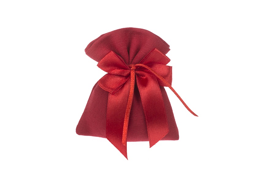 Favor Jordan Almond red bag and red bow Selezione Zanolli
