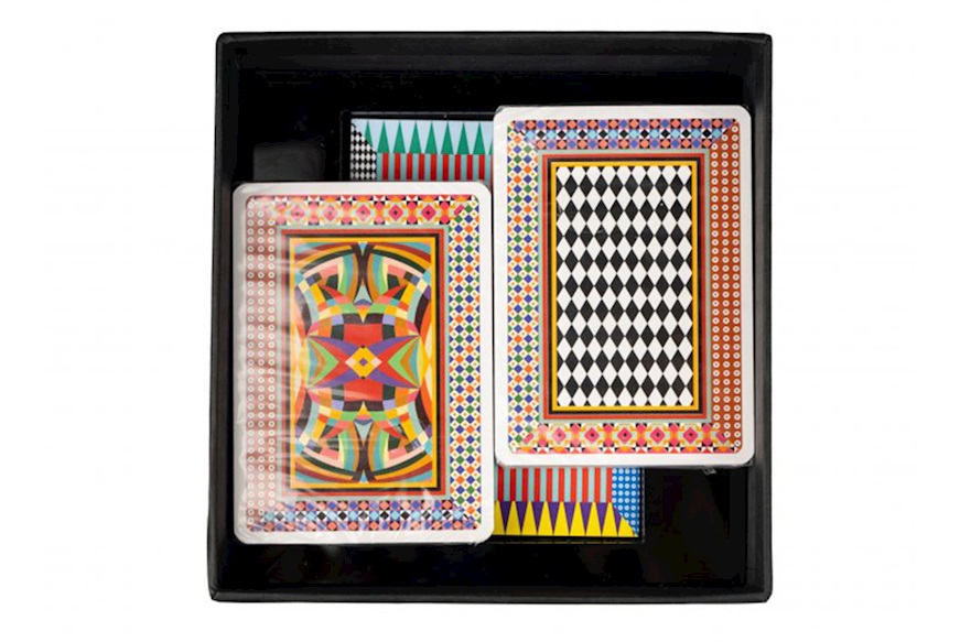 Set carte da gioco con block notes e matita Vesta