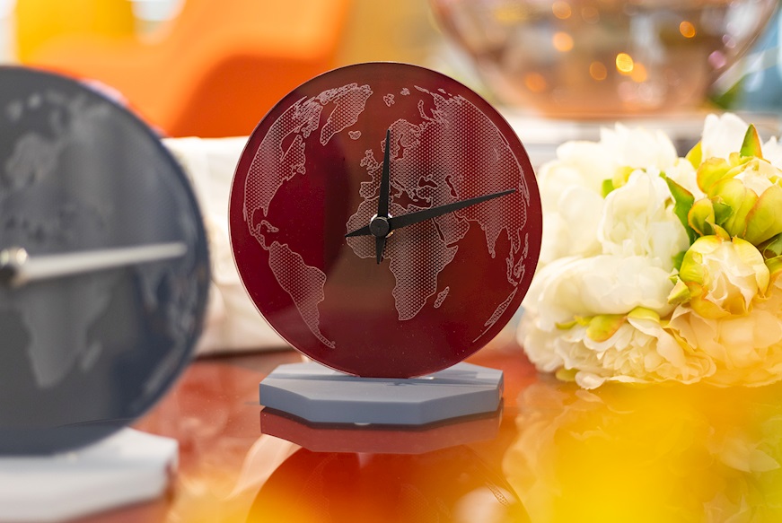 Table clock New World amaranth Vesta