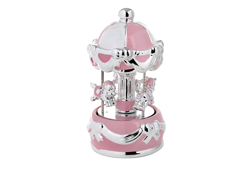 Carillon Giostra dei Cavalli rosa Selezione Zanolli