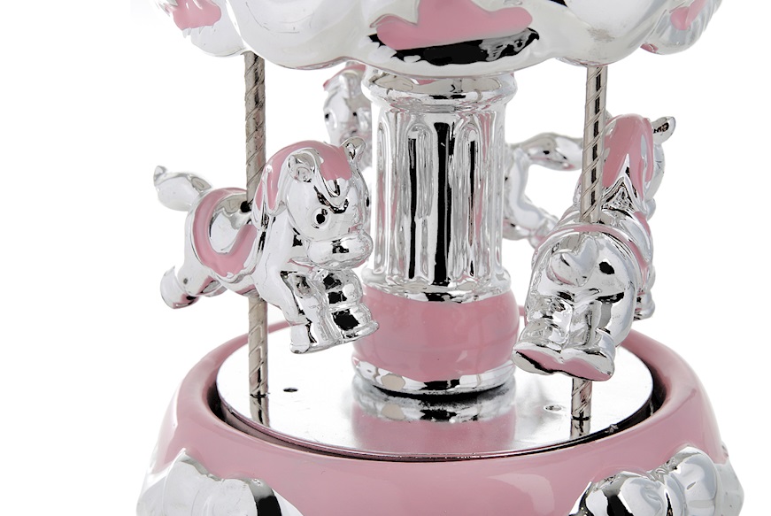 Carillon Giostra dei Cavalli rosa Selezione Zanolli
