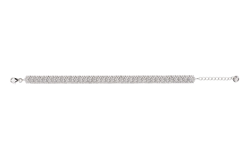 Bracelet silver with white zircons Sovrani