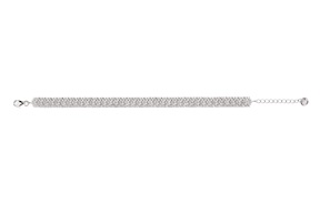 Bracelet silver with white zircons Sovrani