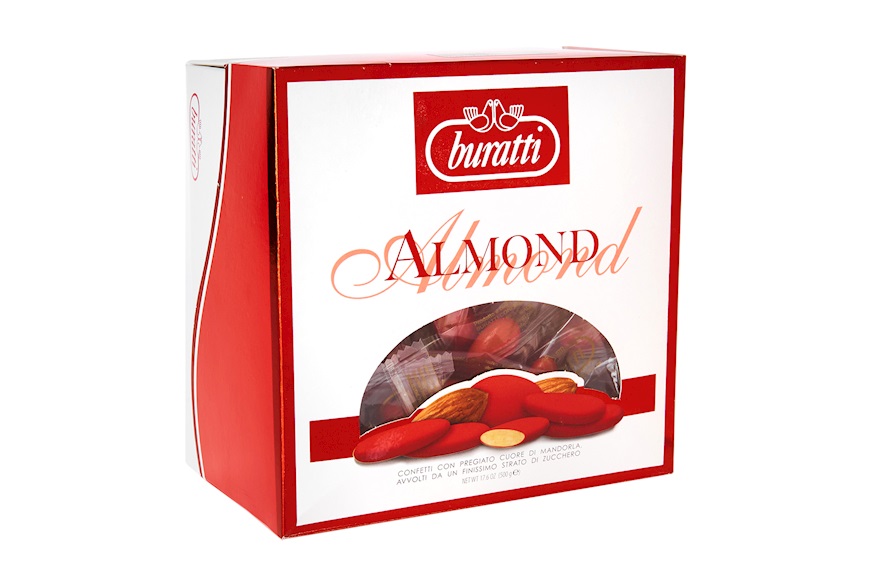 Confetti Mandorla Pelata Rossi in confezione da 0,5 kg Buratti