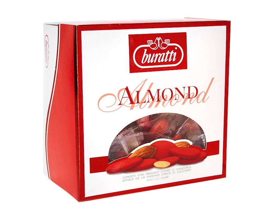 Confetti Mandorla pelata Rossi in confezione da 0,5 kg Buratti
