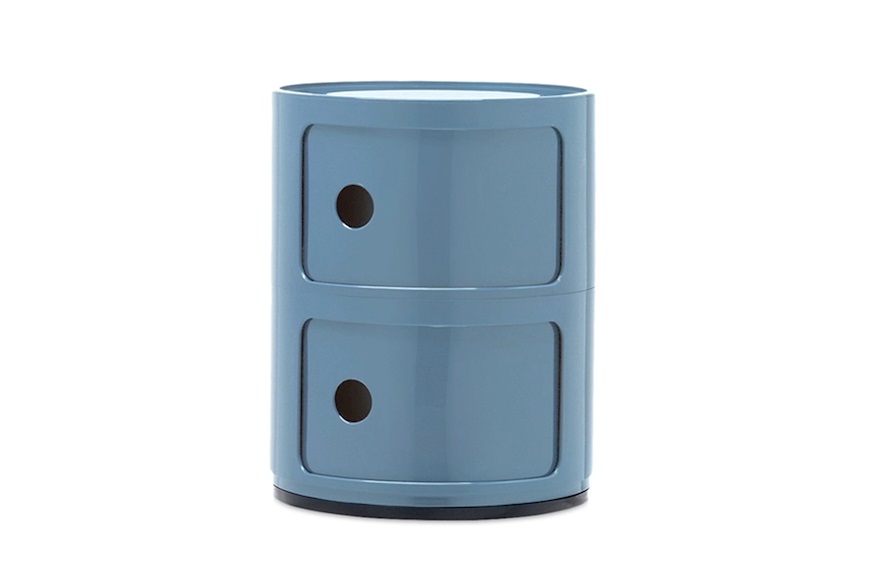 Cassettiera Componibile a due elementi colore azzurro Kartell