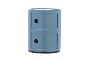 Drawer Componibile two elements blue Kartell