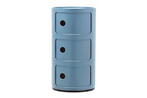 Drawer Componibile three elements blue Kartell