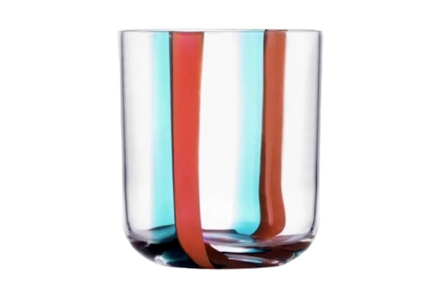 Tumbler Glass Gesti turquoise red Ichendorf