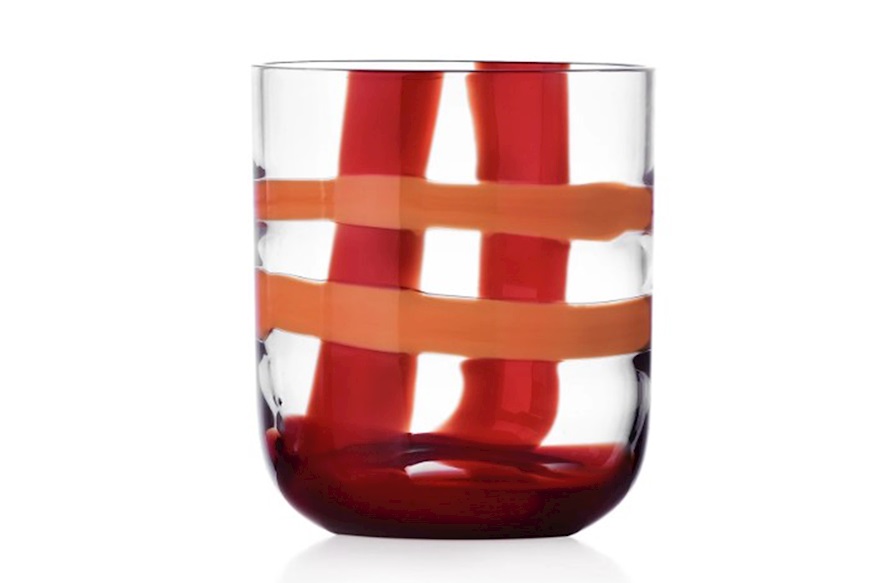 Bicchiere tumbler Gesti bordeaux arancio Ichendorf