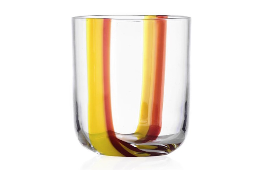 Tumbler Glass Gesti yellow burgundy Ichendorf