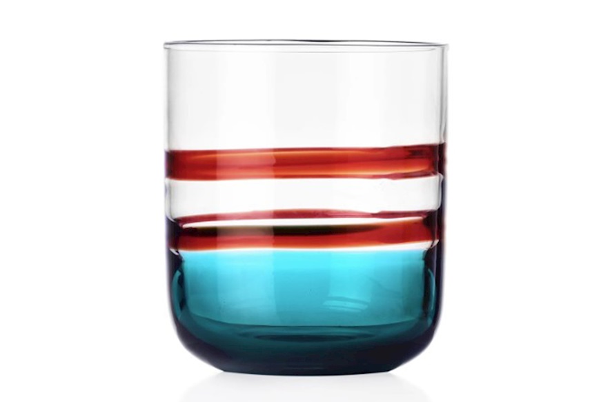 Bicchiere tumbler Gesti bordeaux turchese Ichendorf