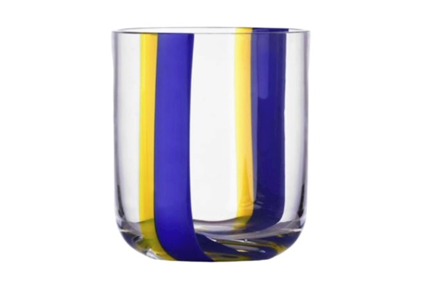 Tumbler Glass Gesti light blue yellow Ichendorf