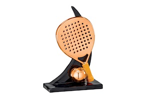 Trofeo Padel bronzo in resina Selezione Zanolli