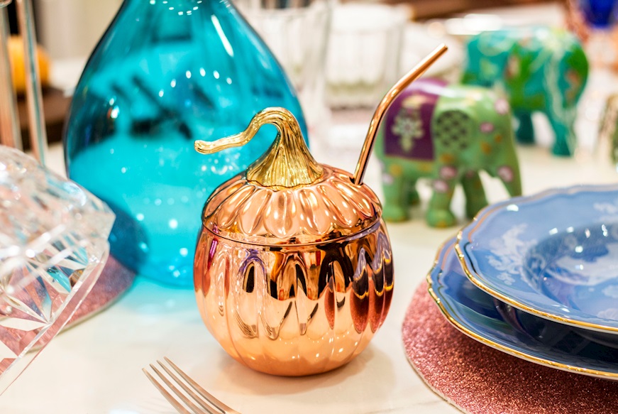 Pumpkin cup Bar steel copper Paderno