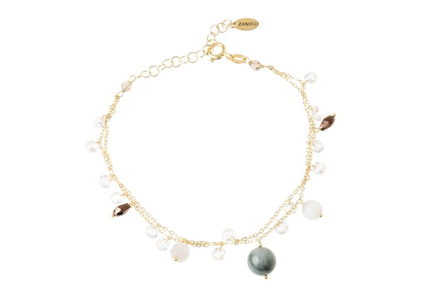 Bracciale argento con quarzo fumè Selezione Zanolli