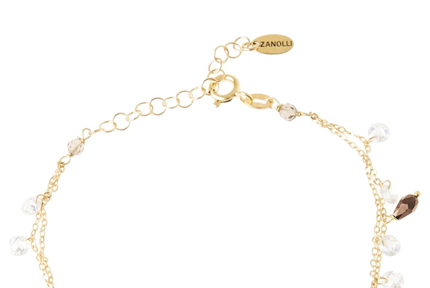 Bracciale argento con quarzo fumè Selezione Zanolli