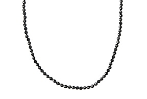 Collana argento con agata nera Selezione Zanolli