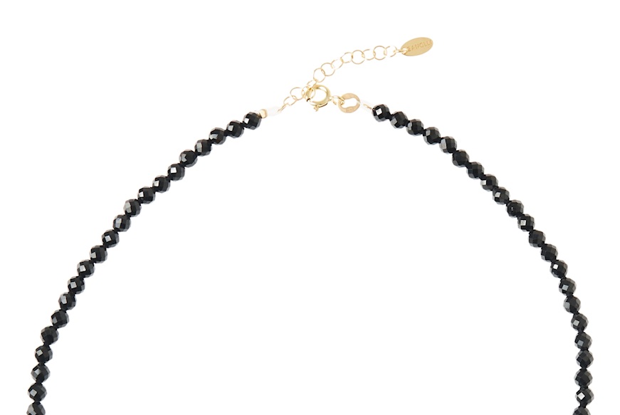 Necklace silver with black agate Selezione Zanolli