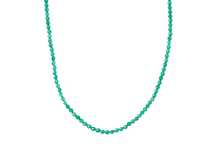 Collana argento con giada verde Selezione Zanolli