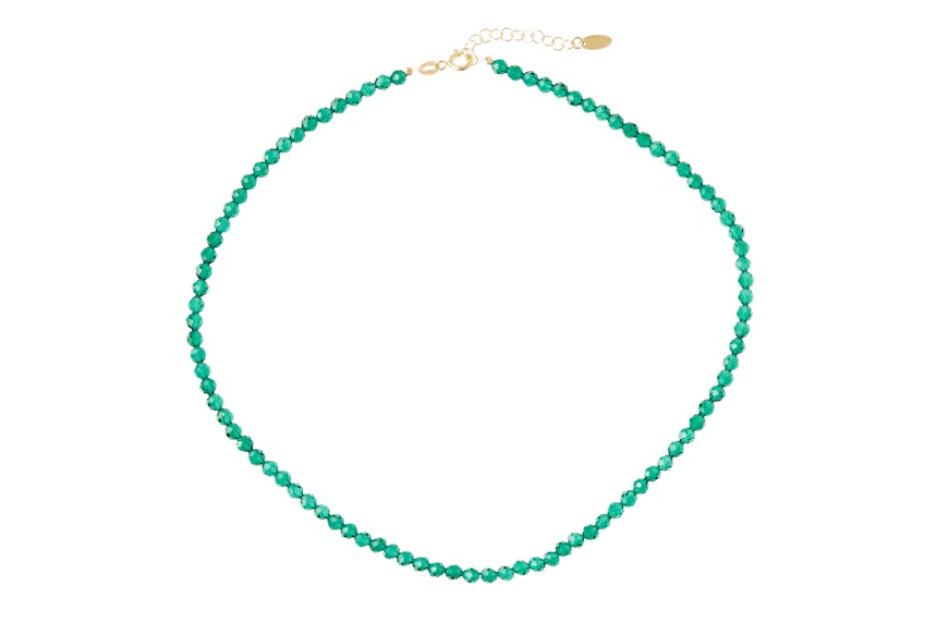 Collana argento con giada verde Selezione Zanolli