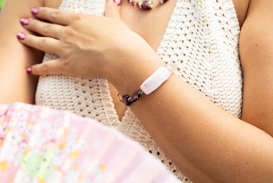 Bracciale Liz rosa viola Antica Murrina