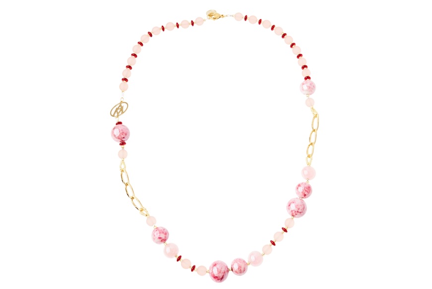 Collana Vivien rosa Antica Murrina