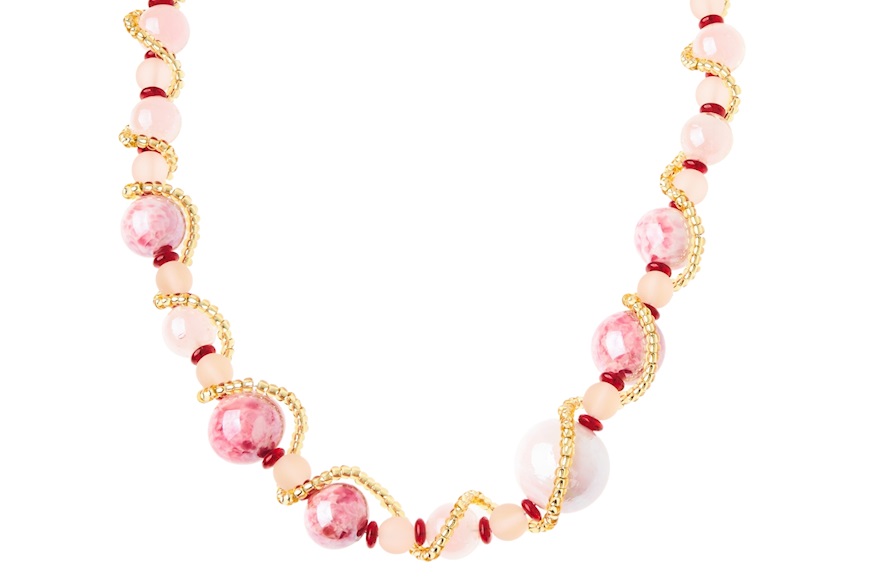 Collana Vivien rosa Antica Murrina