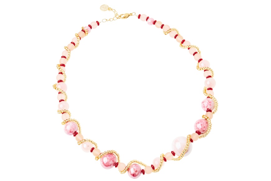 Collana Vivien rosa Antica Murrina