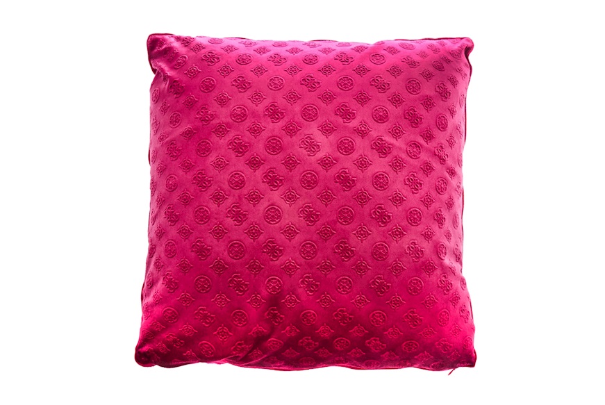 Cuscino in velluto premium fucsia Guess