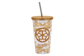 Tumbler Peony Baroque steel white Guess